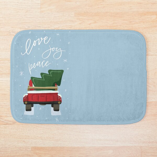 Item preview, Red Blue Christmas Truck decoration.  designed and sold by RusticGarden.