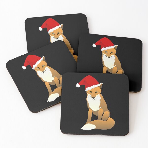 Item preview, Christmas Fox, Foxy Santa, Christmas Animal, Christmas Fox, Santa Hat, Funny Fox designed and sold by HomeConscious.