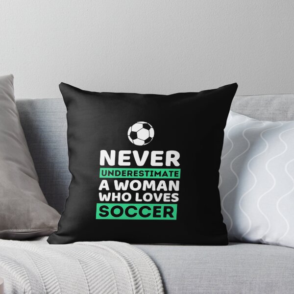 Item preview, Never Underestimate A Woman Who Loves Soccer designed and sold by bifkee19.