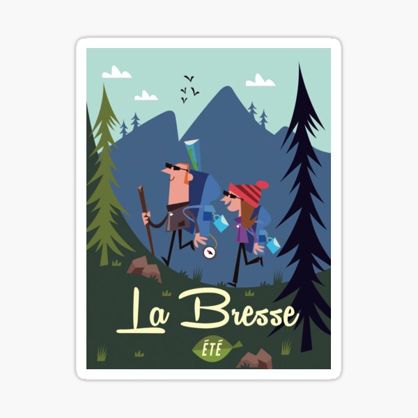 La Bresse poster Sticker