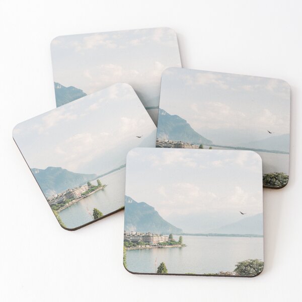 Item preview, Dreamy Lake with Mountains | Fine Art Travel Photography | Lake Geneva in Switzerland designed and sold by youriclaessens.