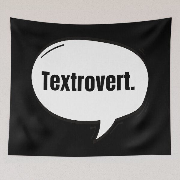 Item preview, Textrovert Text-Based Speech Bubble designed and sold by Nathalie Aynié.