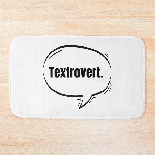 Item preview, Textrovert Text-Based Speech Bubble designed and sold by Nathalie Aynié.