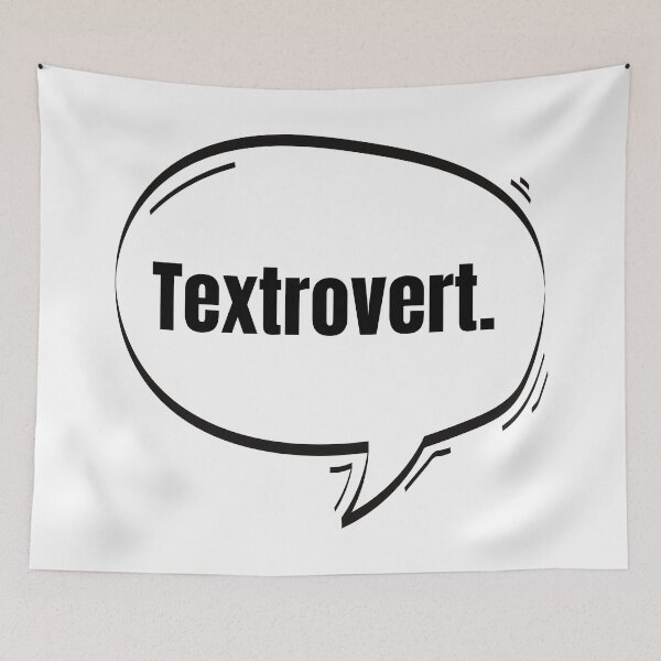 Item preview, Textrovert Text-Based Speech Bubble designed and sold by Nathalie Aynié.