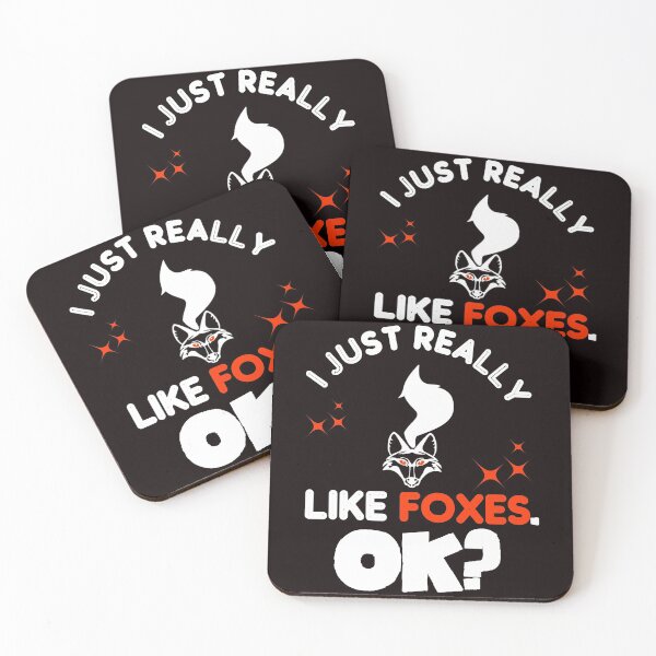 Item preview, I Just really like foxes.Ok? - Cute Fox With Orange Eye Gift Ideas designed and sold by leo121687.