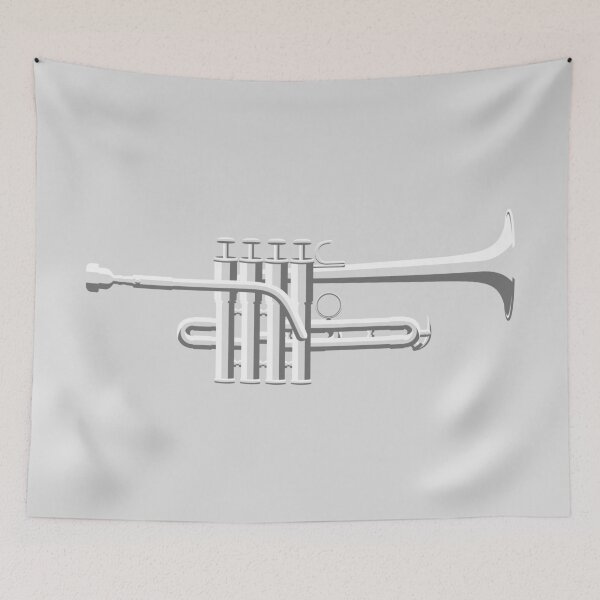 Item preview, Shiny Silver Piccolo Trumpet designed and sold by Menno van der Meer.