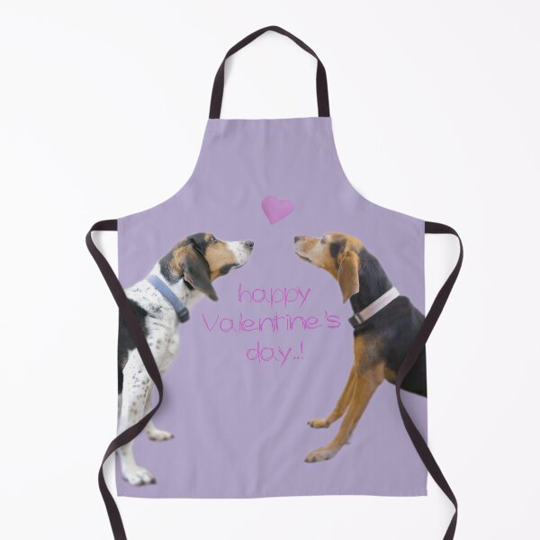 Item preview, Couple of dogs loving each other. Concept of Valentine's day. Dog sweethearts on purple. designed and sold by KrokoStories.
