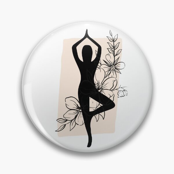 Item preview, Yoga Stand Flower Beige  designed and sold by BohoMoon.