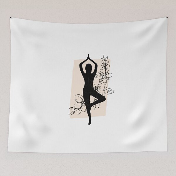 Item preview, Yoga Stand Flower Beige  designed and sold by BohoMoon.