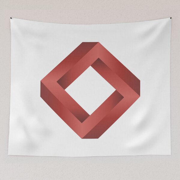 Item preview, Penrose Square ( Red ) designed and sold by pgons.