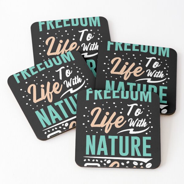 Item preview, freedom life with nature and coffee designed and sold by maryam madah.