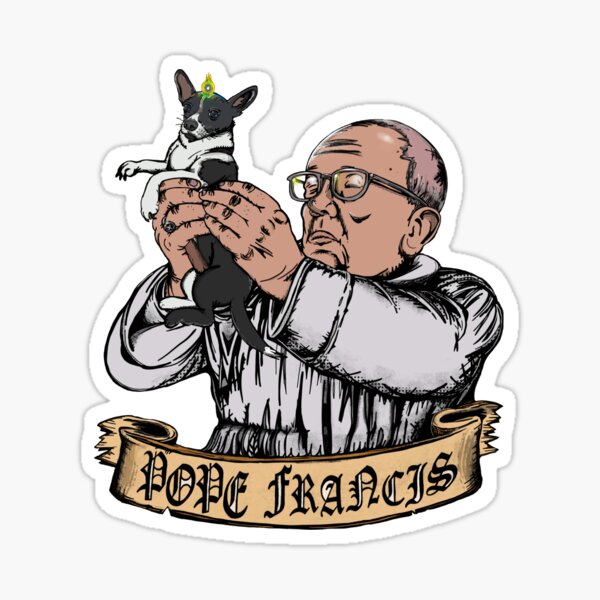 Item preview, Pope Francis & Rat Terrier Chihuahua Mix designed and sold by Mike-G-Shop.