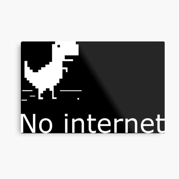 Google Offline Dinosaur Game Metal Print for Sale by DannyAndCo