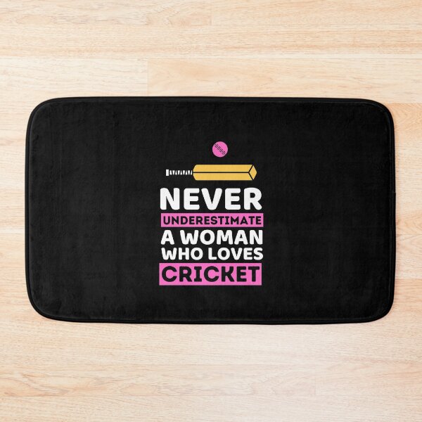 Item preview, Never Underestimate A Woman Who Loves Cricket designed and sold by bifkee19.