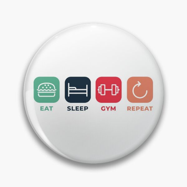 Artikelvorschau, Eat Sleep Gym Repeat entworfen und verkauft von Marguerite Faure.