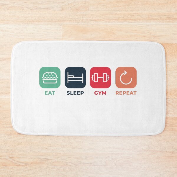 Item preview, Eat Sleep Gym Repeat designed and sold by Marguerite Faure.