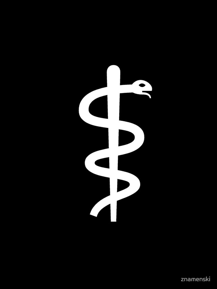 Unicode Character “⚕” (U+2695) Staff of Aesculapius by znamenski