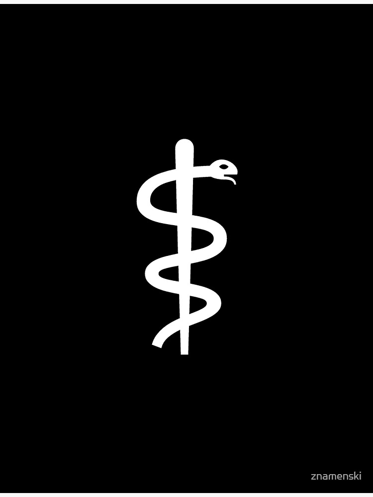 Unicode Character “⚕” (U+2695) Staff of Aesculapius by znamenski