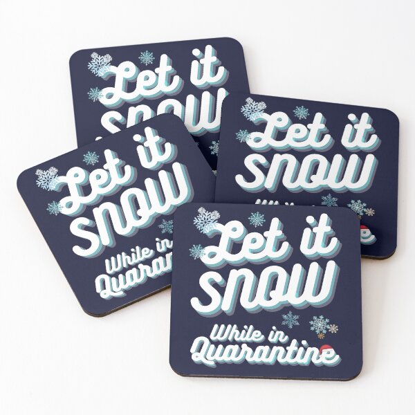 Item preview, Funny Quarantine Christmas gift, Let it Snow while in Quarantine, Snowcial, 2020 Christmas gift designed and sold by AmazingEcraft.