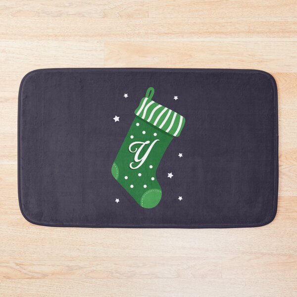 Item preview, Christmas Stocking with Letter Y designed and sold by VicEllisArt.