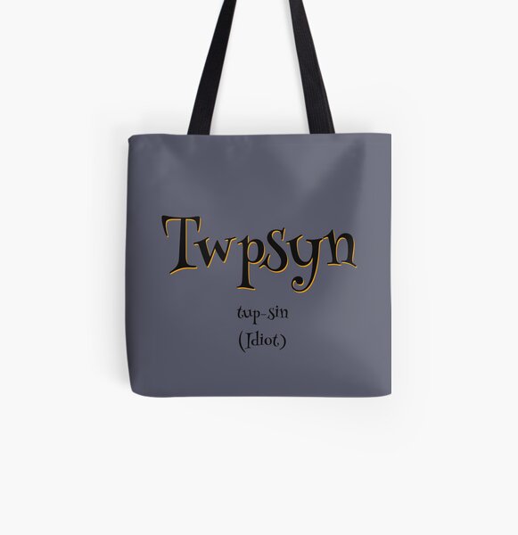 Twpsyn - Grey Theme All Over Print Tote Bag