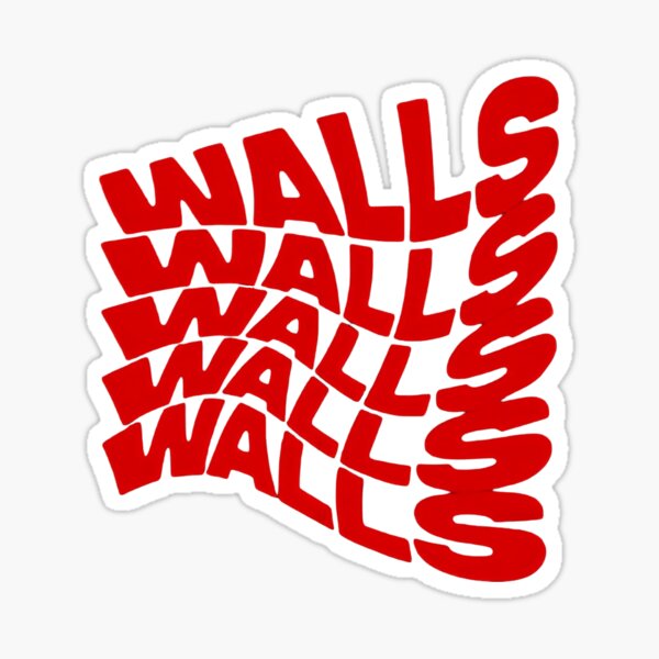 "walls logo " Sticker for Sale by emmanora Redbubble