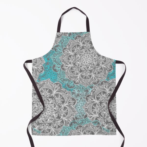 Item preview, Turquoise & White Mandalas on Grey  designed and sold by micklyn.