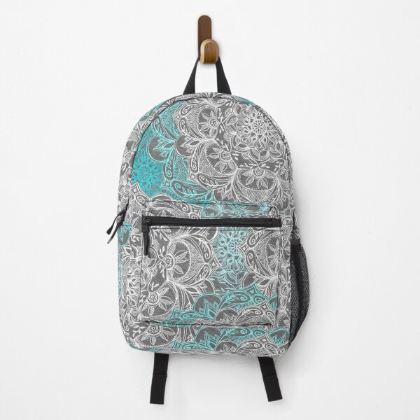Item preview, Turquoise & White Mandalas on Grey designed and sold by micklyn.