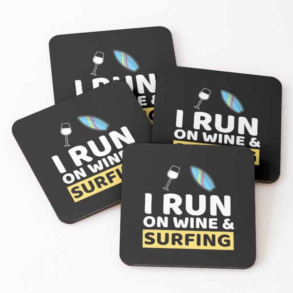 Item preview, I Run On Wine & Surfing designed and sold by bifkee19.