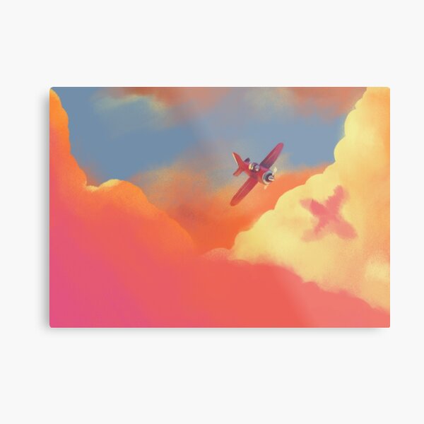 Open Skies Illustration Metal Print