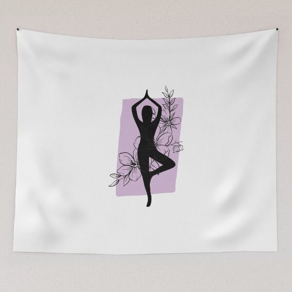 Item preview, Yoga Stand Flower Purple designed and sold by BohoMoon.
