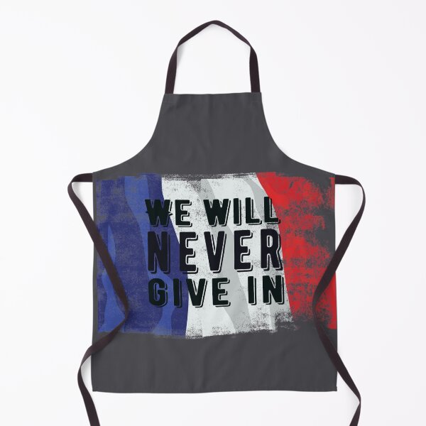 Item preview, We will never give in. Terror France attack. designed and sold by TonsPOD.