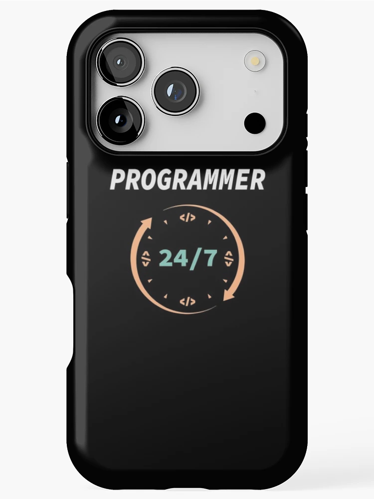Thumbnail 1 of 4, iPhone Case, Programmer 24/7, Source Code, Software Engineer, Computer Science, Web, WWW, Programming Humor, HTML designed and sold by Max-Wear.