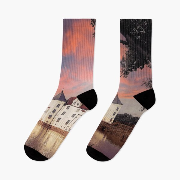 Item preview, Castle on the lake in the sunset designed and sold by adamtepl.