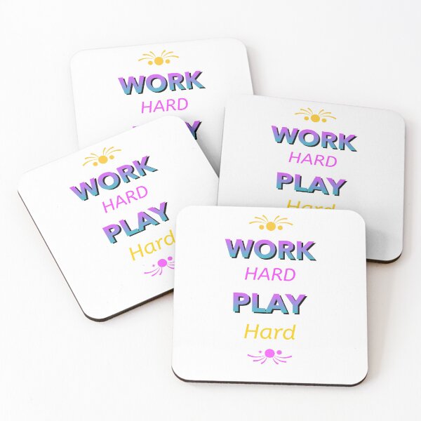 Item preview, Work Hard Play Hard designed and sold by capaa.