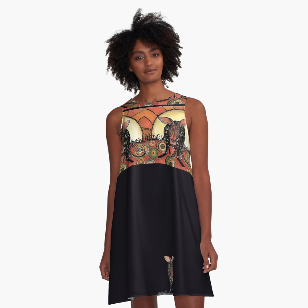 Item preview, A-Line Dress designed and sold by dishmoptop.