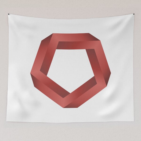 Item preview, Penrose Pentagon ( Red ) designed and sold by pgons.