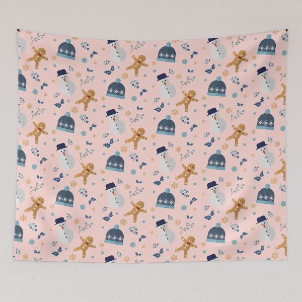 Item preview, Cute Christmas Pattern | Snowman, snowflakes designed and sold by Moodyandmellow.