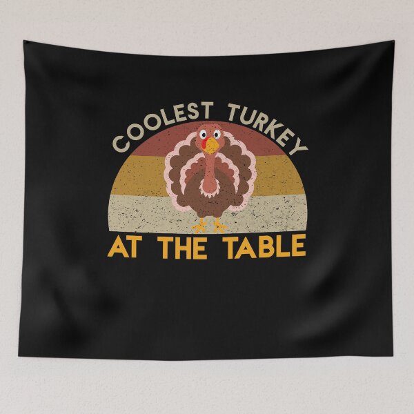 Item preview, Coolest Turkey At The Table Funny Thanksgiving Vintage designed and sold by Akmloza.