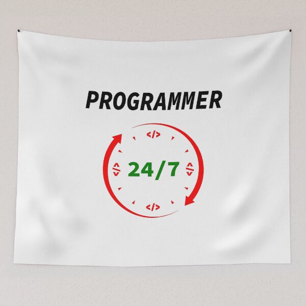 Item preview, Programmer 24/7, Source Code, Software Engineer, Computer Science, Web, WWW, Programming Humor, HTML, Light designed and sold by Max-Wear.