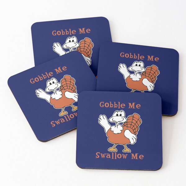 Item preview, funny turkey Gobble me, Swallow me  designed and sold by Feline Rockstars.