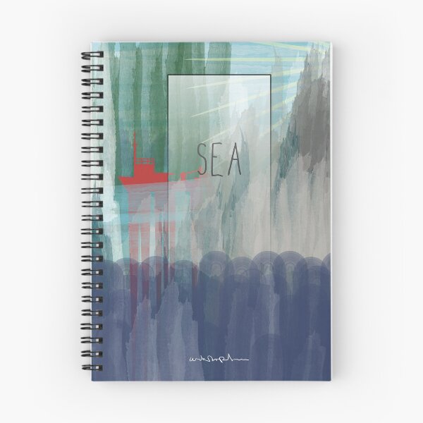 Item preview, Red boat on the sea with rocks designed and sold by uskARpT.
