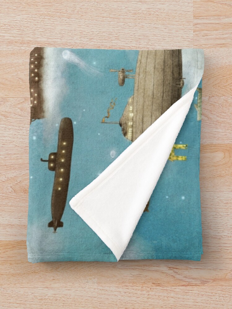 Alternate view of Ocean Meets Sky - Book Throw Blanket