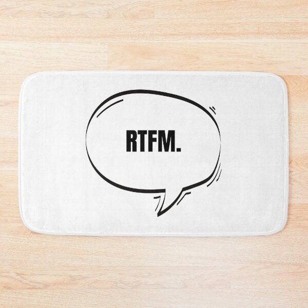 Item preview, RTFM Text-Based Speech Bubble designed and sold by Nathalie Aynié.