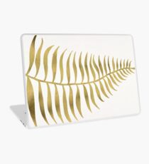 Golden Palm Leaf Laptop Skin