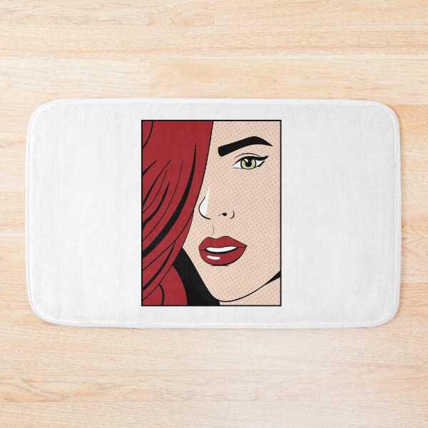 Item preview, Red Hair Retro Vintage Beauty Lady Comic Pop Art designed and sold by lemontee.