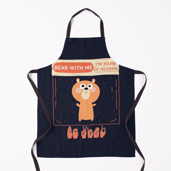 Item preview, Bear with me im hard of hearing hearing impaired designed and sold by GoodyLeo.