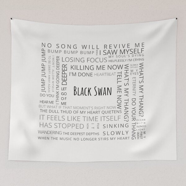 Item preview, BTS - Black swan inspired print (black text) designed and sold by AlexiaArts.