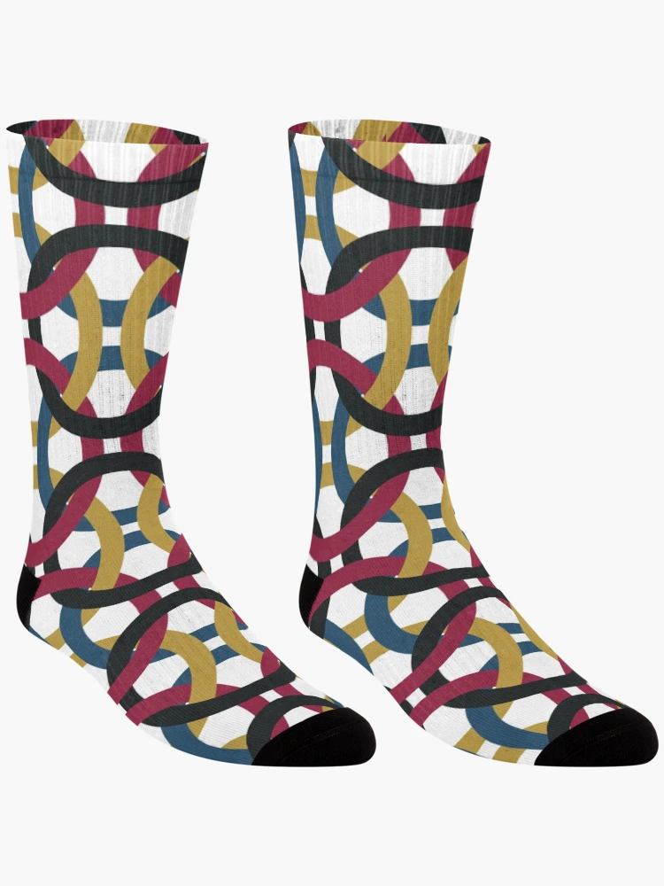 Thumbnail 3 of 5, Socks, Circular pattern designed and sold by RueChiedza.