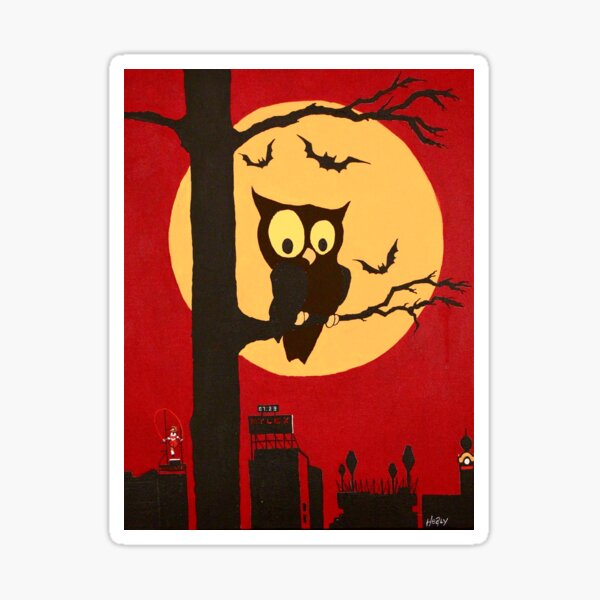 Item preview, Owl in the city of Melbourne  designed and sold by thehealypress.